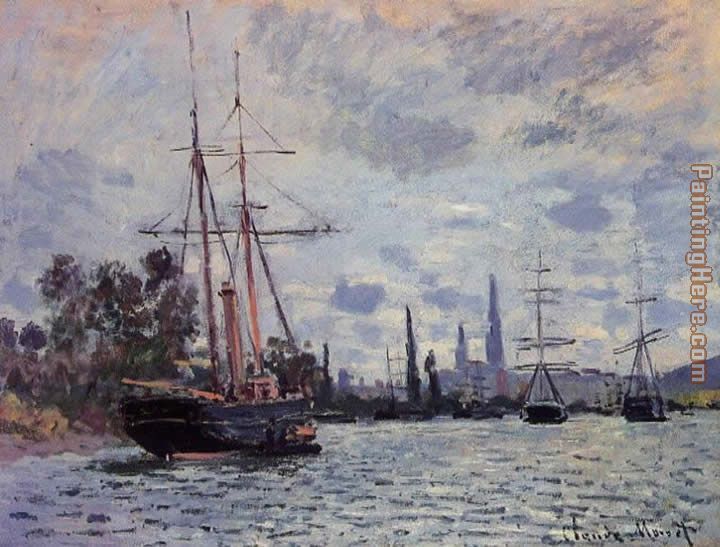 The Seine at Rouen 2 painting - Claude Monet The Seine at Rouen 2 art painting